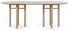 Masă dining ovală Teulat Junco, lungime 200 cm