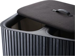 Coș de rufe negru 2x45 l din bambus Tota Luxe – Joseph Joseph