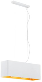 Lustra suspendata design elegant TENERYFA alb/auriu
