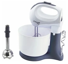 Mixer cu bol Hausberg HB 3517 A, 350 W, Pasator inclus, Gri