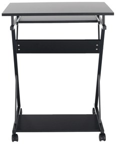 Masa mobila pentru PC/masa de joc cu roti, negru, TARAK