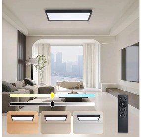 Brilagi - Corp de iluminat LED dimabil FRAME SMART/30W/230V, negru, IP44 + telecomandă