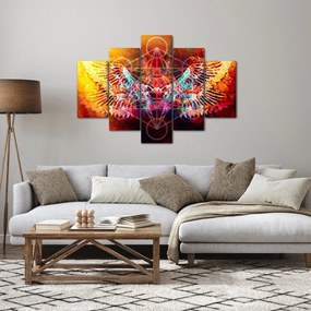 Tablou - Merkaba cu aripi, abstracție (150x105 cm)