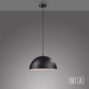 Schöner Wohnen 11728-18 - Lampă suspendată ALI pe cablu, 1xE27/25W/230V, Ø 38 cm, negru