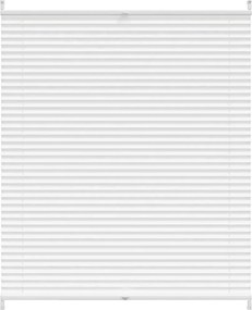vidaXL Jaluzea plisse, alb, 100x125 cm, pliuri