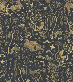 Fototapet, Dragon Garden, Gold, Rebel Walls
