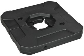Outsunny Set 2 Greutăți Robuste pentru Stabilizarea Umbrelei de Soare, Capacitate 110kg cu Nisip sau 70kg cu Apă, Negru | Aosom Romania