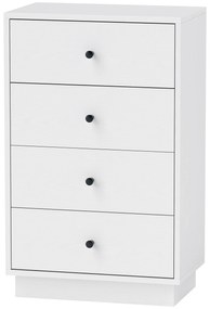 HOMCOM Sertar șifonier cu 7 sertare dulap din material lemnoas în stil modern 47 x 29 x 75 cm Alb | Aosom Romania