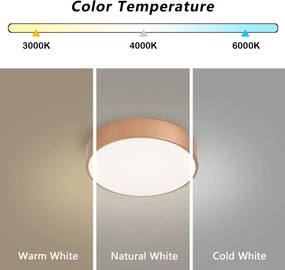 Brilagi - Plafonieră LED reglabilă POOL LED/24W/230V Ø 20 cm bronză +telecomandă