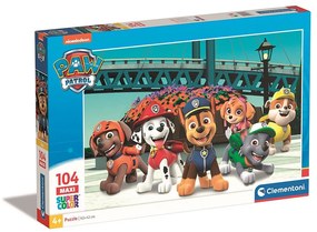 Patrula Cățelușilor Adventure Bay Puzzle Maxi Clementoni, 104 piese
