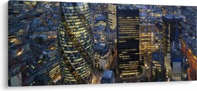 Tablou - Panorama de seară a Londrei (120x50 cm)