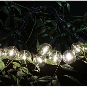 Șir solar LED 10xLED/0,5W/4,5V 12 m 3000K IP44 + telecomandă