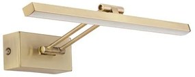 Aplica LED pentru tablou directionabila Marnell alama antique NVL-9117301