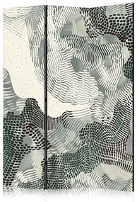 Paravan - Waving green - monochromatic composition of green spots
