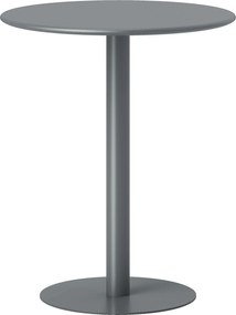 HOMCOM Masă rotundă pentru 2 persoane, oțel, pentru interior și exterior, gri | Aosom Romania