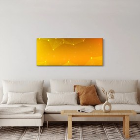 Tabloul abstract galben (120x50 cm)