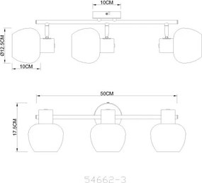 Plafoniera stil minimalist EILEEN 3L