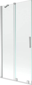 Mexen Velar paravan de baie cu 2 canaturi glisante 95 x 150 cm, transparent, crom - 896-095-000-01-01