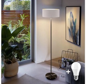 Lampadar LED TUNJA 1xE27/20W/230V Ø 38 cm negru/alb