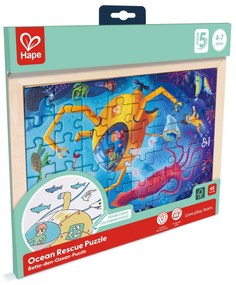 Puzzle din lemn - Salvarea Oceanului (50 piese)