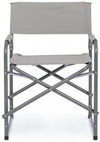 Scaun pentru gradina, Olbia, Bizzotto, 55x47x78 cm, pliabil, otel/poliester, gri