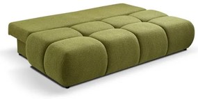 Canapea extensibilă 3 locuri cu spațiu de depozitare NUORO, verde