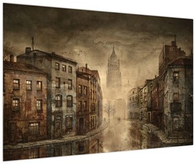 Tablou - Pictura orașului (90x60 cm)