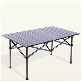 Masă de camping pliabilă cu capac 95 x 56 x 50 cm Bej