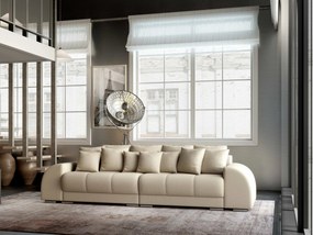 Canapea extensibilă dumonde cu 2 lăzi de depozitare si sezut confortabil din spuma high-density, Verona Enjoy Camel 310x100 cm