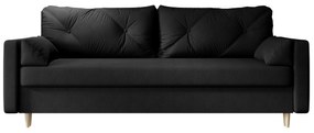 Canapea două locuri Aura (Negru). 1056632