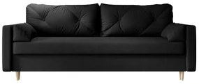 Canapea două locuri Aura (Negru). 1056632