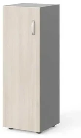 Dulap mediu Manager 39,9 x 42,2 x 119,5 cm, stânga, salcâm deschis / gri