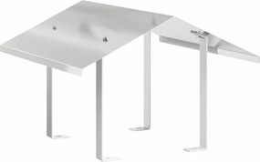 vidaXL Hood pentru coș de fum Argintiu 50 x 50 x 37 cm Oţel inoxidabil