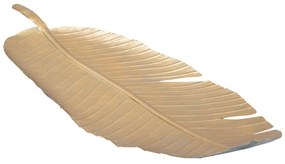 Decorațiune Mauro Ferretti Leaf, 55,5 x 18 cm, auriu