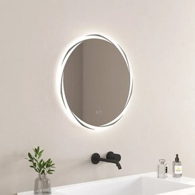 Oglinda cu iluminare si dezaburire Inter Ceramic Elene rotunda 60 cm