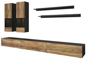 Mobilier living Barly Typ 10 (nuc satin + touchwood). 1107642
