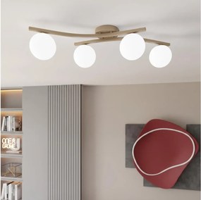 Plafonieră OPUS 4xE14/10W/230V bej/alb