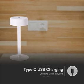 Lampă de birou LED încărcabilă, reglabilă, 3W, 5V, 3000-6000K, albă