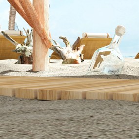 Outsunny Covor de Grădină din Lemn 120 x 38 cm | Cărare Arrotolabilă pentru Spații Exterioare | Covor Decorativ și Rezistent pentru Grădină, Plajă, Nunți sau Petreceri | Aosom Romania