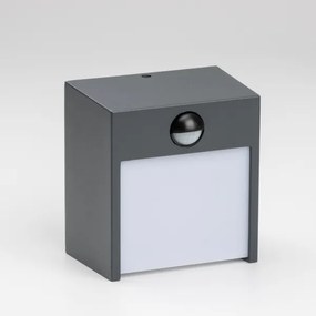 Aplică LED de exterior cu senzor Brilagi TERNI LED/12W/230V antracit IP44