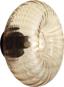 Brilliant - Aplica de perete NEVIL 1xE27/20W/230V negru/bej fumuriu