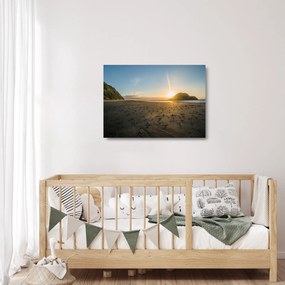 Tablou pe sticlă cu paja (70x50 cm)