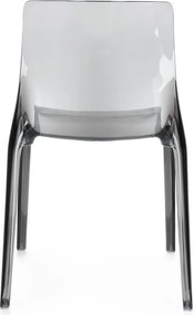 Scaun de grădină gri din plastic Adele – Bizzotto