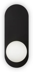 Aplica de perete design modern minimalist Bao negru