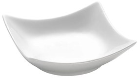 Bol din porțelan Maxwell &amp; Williams Basic Wave, 10,5 x 10,5 cm, alb