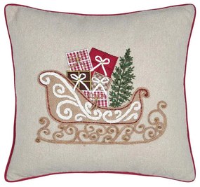 Perna de Crăciun cu imprimeu, 45 × 45 cm