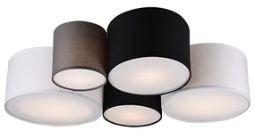 Plafoniera design multicolor cu 5 lumini - Sectos