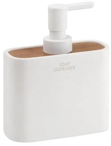Dozator de săpun Gedy NINFEA alb/bambus