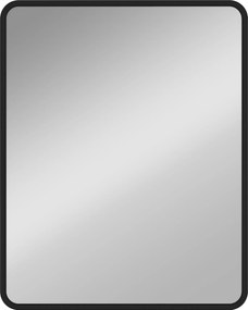 HOMCOM Oglindă de perete dreptunghiulară 50 x 40 cm, oglindă decorativă modernă cu ramă din metal pentru living, hol, coridor, negru | Aosom Romania