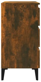 Servanta, stejar fumuriu, 60x35x69 cm, lemn compozit 1, Stejar afumat